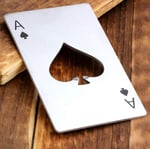 Valkyrie Poker Kart Maçı As'ı Paslanmaz Çelik Şişe Açacağı Siyah