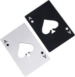 Valkyrie Poker Kart Maçı As'ı Paslanmaz Çelik Şişe Açacağı Siyah