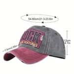 Valkyrie Rock Eskitme Trucker Şapka Unisex Metal Tokalı Ayarlanabilir Vintage Siyah Kırmızı