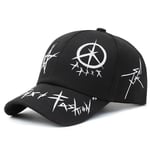 Valkyrie Trucker Şapka Unisex Metal Tokalı Ayarlanabilir Beyzbol Siyah