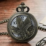 Valkyrie Vintage Kartal Motifli Retro Köstekli Cep Saati - Beşiktaş Saat - Kutulu Hediyelik