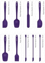 VALLETTA VLT1176 DRONGO 9'LU SPATULA SETİ MOR