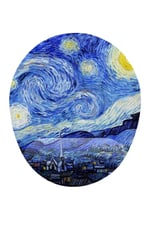 Van Gogh Starry Night Bilek Destekli Mouse Pad