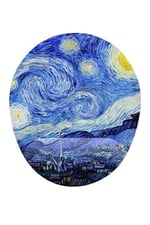Van Gogh Starry Night Bilek Destekli Mouse Pad