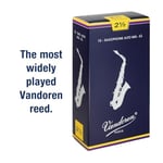 Vandoren Geleneksel Alto Saksafon Kamışları – 10'lu Kutu – Güç 2,5