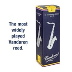 Vandoren SR222 Tenor Saksafon Geleneksel Kamışları Sertlik 2; 5'li Kutu