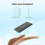 Vansuny 250 GB Taşınabilir Harici SSD, USB 3.1 Gen2 430 MB/s Yüksek Hızlı Veri Transferi, PC, Dizüstü Bilgisayar, Telefonlar ve Daha Fazlası için Metal USB C Mini Taşınabilir Harici Katı Hal Sürücüsü