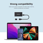 Vansuny 250 GB Taşınabilir Harici SSD, USB 3.1 Gen2 430 MB/s Yüksek Hızlı Veri Transferi, PC, Dizüstü Bilgisayar, Telefonlar ve Daha Fazlası için Metal USB C Mini Taşınabilir Harici Katı Hal Sürücüsü