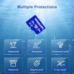 Vansuny Micro SD kartı 256 GB hafıza kartı Micro SD 256 GB SD adaptörlü, 100 MB/sn'ye kadar okuma hızı (UHS-I, U3, A1, V30, C10, 4K UHD microSDXC)