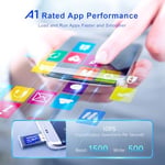 Vansuny Micro SD kartı 256 GB hafıza kartı Micro SD 256 GB SD adaptörlü, 100 MB/sn'ye kadar okuma hızı (UHS-I, U3, A1, V30, C10, 4K UHD microSDXC)