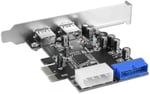 Vantec Dahili 20 pinli Ana Kart (UGT-PC345) ile 4 Bağlantı Noktalı USB 3.0 PCIe