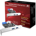Vantec Dahili 20 pinli Ana Kart (UGT-PC345) ile 4 Bağlantı Noktalı USB 3.0 PCIe