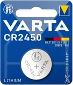 Varta Lityum pil CR 2450, 560 mAh, 3 V, tekli blister