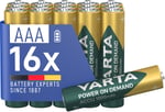 VARTA POWER ON DEMAND Rech.AAA 1000mAh 2x8 Foil - Seçenekler: 16 stuks, 4 stuks + Batterij Oplader, AAA 1000 mAh, AA...
