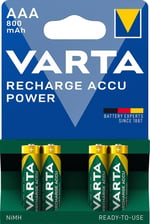 VARTA RECHARGE ACCU Power AAA 800mAh Blister 4