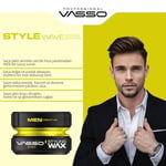 VASSO Saç Şekillendirici Mat Wax | Tüm Saç Tipleri | Doğal Tutuş ve Mat Görünüm | MATTE PASTE Apex 150 ml
