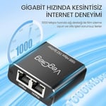 VegGieg 1 Giriş 2 Çıkış RJ45 Gigabit Ethernet Çoklayıcı Splitter Adaptör
