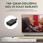 VegGieg 4K 60Hz Dişi Erkek HDMI 2.0 Uzatma Kablosu 1 Metre - Seçenekler: 1 Metre, 1.5 Metre, 2 Metre