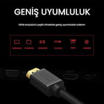 VegGieg 4K 60Hz Dişi Erkek HDMI 2.0 Uzatma Kablosu 1 Metre - Seçenekler: 1 Metre, 1.5 Metre, 2 Metre