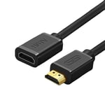 VegGieg 4K 60Hz Dişi Erkek HDMI 2.0 Uzatma Kablosu 1 Metre - Seçenekler: 1 Metre, 1.5 Metre, 2 Metre