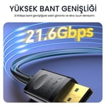 VegGieg 8K/4K 60 Hz Displayport V1.2 Kablo 1.5 Metre