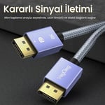VegGieg 8K/60Hz 4K/165Hz 2K/240Hz DisplayPort 1.4 Kablo 1.5 Metre - Seçenekler: 1.5 Metre, 1 Metre, 2 Metre, 3 Metre, 5 Metre