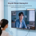 VegGieg DVI 24+1 to HDMI 2K Dönüştürücü Monitör Kablosu 1.5 Metre