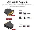 VegGieg DVI 24+1 to HDMI Dönüştürücü Adaptör