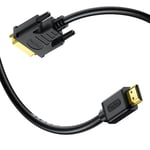 VegGieg HDMI DVI 24+1 Görüntü Kablosu 1.5 Metre - Seçenekler: 1.5 Metre, 3 Metre