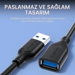 VegGieg USB 3.0 Uzatma Kablosu 3 Metre - Seçenekler: 3 Metre, 0.5 Metre, 1.5 Metre, 1 Metre, 2 Metre