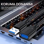 VegGieg USB 3.0 Uzatma Kablosu 3 Metre - Seçenekler: 3 Metre, 0.5 Metre, 1.5 Metre, 1 Metre, 2 Metre