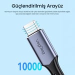 Veggieg USB 4.0 E-Mark 240W 40Gbps Thunderbolt 4 8K 60Hz Type-C Görüntü Hızlı Şarj ve Data Kablosu 1 Metre - Seçenekler: 1 Metre, 0.5 Metre, 2 Metre