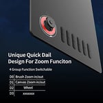 Veikk A15 Pro 10x6 İnç Profesyonel Grafik Tablet, 8192 Seviye Pilsiz Kalem, 12 Kısayol Tuşu ve Döner Kontrol Düğmesi, Windows/Mac/Android Uyumlu