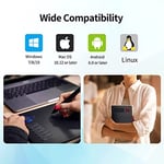 Veikk A15 Pro 10x6 İnç Profesyonel Grafik Tablet, 8192 Seviye Pilsiz Kalem, 12 Kısayol Tuşu ve Döner Kontrol Düğmesi, Windows/Mac/Android Uyumlu
