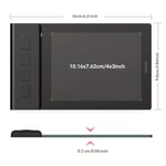 VEIKK OSU Tablet Grafik Tablet VK430 4x3 inç, Pilsiz Stylus 290RPS Raporlama Hızı, 8192 Baskı Hassasiyeti ve 4 Kullanılabilir Tuş, Windows/Android/Mac/Chrome OS ile Uyumlu