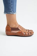 VENÜS 18791395 KADIN SANDALET AYAKKABI TABA Ç TABA 39