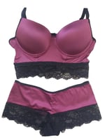 Venüs Dolgulu Bralet Takım Kırmızı 80B