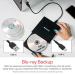 Verbatim Ultra HD 4K Blu-ray Yazıcı USB-C, Siyah