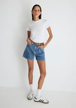 Verna 90lar İndigo Mavisi Jean Şort 1410059-87081