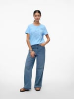 VERO MODA VMFRANCIS SEA SS TOP BOX JRS POP3 Tişört Kadın
