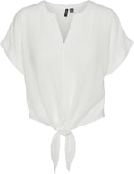 VERO MODA VMGABBI SS CROPPED TIE TOP WVN GA Tişört Kadın
