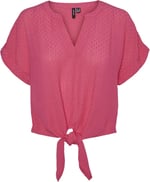 VERO MODA VMGABBI SS CROPPED TIE TOP WVN GA Tişört Kadın