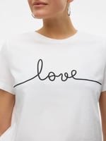 VERO MODA VMKAMI S/S O-NECK T-SHIRT JRS BTQ GA Tişört Kadın