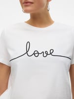 VERO MODA VMKAMI S/S O-NECK T-SHIRT JRS BTQ GA Tişört Kadın