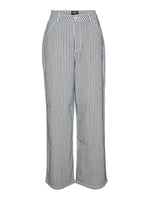 VERO MODA VMKATHY HR LOOSE WIDE STRIPED JEANS Kot Pantolon Kadın