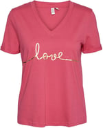 VERO MODA VMKLOVE S/S V-NECK T-SHIRT JRS BTQ GA Tişört Kadın