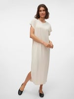 VERO MODA VMSINI SMART SS O-NECK 7/8 DRESS VMA Elbise Kadın
