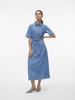 VERO MODA VMVIO 2/4 REG 7/8 SHIRT DRESS YO337 Elbise Kadın