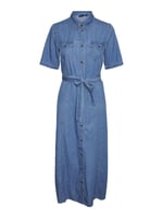 VERO MODA VMVIO 2/4 REG 7/8 SHIRT DRESS YO337 Elbise Kadın