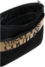 VERSACE JEANS COUTURE erkekler crossbody çanta siyah - altın, Siyah - Altın, One Size